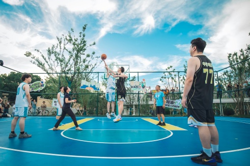 云顶集团电缆助力新街街道村BA三人篮球赛，燃爆夏日，战无止境！